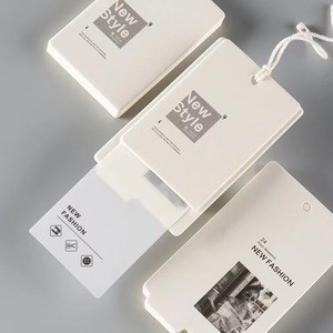 Custom Eco-Friendly Embossed Luxury Paper Hang Tag Fashion-Forward Design with Logo for Garments Clothes Labels - Product Image 4