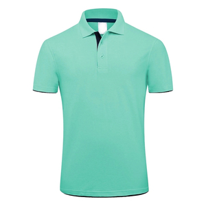 Camiseta polo de manga corta barata con impresión de logotipo OEM - Product Image 3
