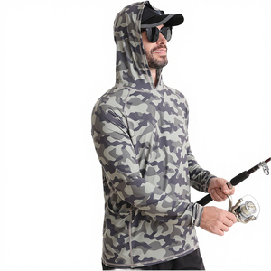 Camisas de Pesca con Camuflaje de Peces, Manga Larga, Transpirables, con Logotipo Personalizado, Secado Rápido, Protección UV UPF 50, Duraderas, de Spandex/Poliéster para Hombre - Product Image 3