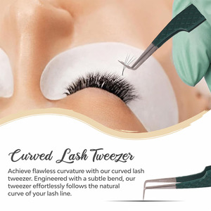 Precision <b>Lash</b> Tweezers for Eyelash Extension and <b>Individual</b> <b>Lash</b> Application Stainless Steel <b>Lash</b> Tweezers - Product Image 5