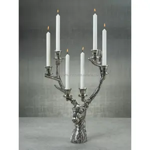 Handmade Designer Artistic Metal Candle Holder Letterpress Printing Christmas Export Quality for Modern Interior <b>Spaces</b> - Product Image 1