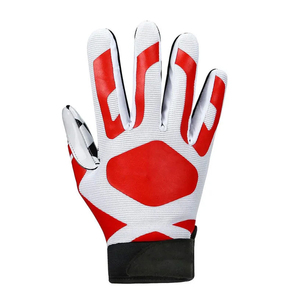 Guantes de Fútbol Americano Antideslizantes Súper Adhesivos, Guantes Deportivos Ajustables con Logotipo Personalizado y Dedos Completos - Product Image 2