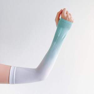 Manchons de cyclisme unisexes WARPRO INDUSTRY, blancs, avec poignets colorés, imprimé camouflage, tissu Spandex respirant, protection anti-UV - Product Image 3