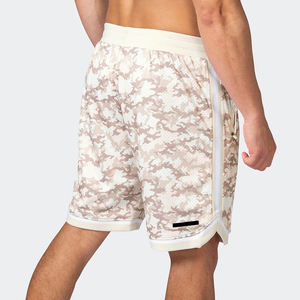 Pantalones cortos de baloncesto para hombre con logo personalizado, producto de moda, pantalones cortos deportivos de malla para correr y baloncesto. - Product Image 6