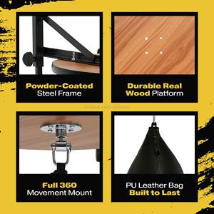 Ballon de vitesse à double extrémité - Entraîneur de coordination pour les arts martiaux - Product Image 2