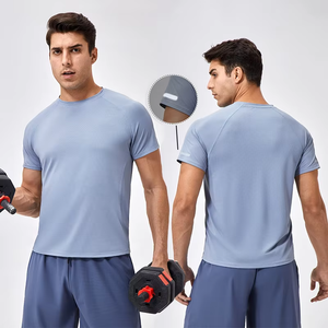 T-shirt de sport en polyester et élasthanne de haute qualité, personnalisé pour la salle de sport, pour hommes, haute qualité - Product Image 1