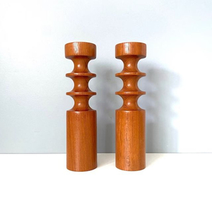 Mango Wooden Candlestick Holder Column Shape Natural Color Home Decoration <b>Taper</b> <b>Candle</b> Stand Lighting <b>Candle</b> <b>Taper</b> On Sale - Product Image 1