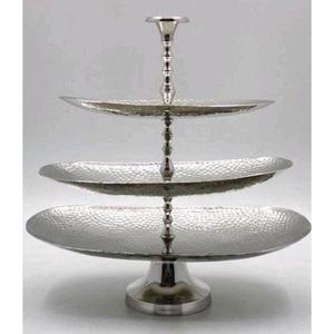 Stainless Steel 3 <b>Tier</b> Stand Adjustable To One Two Three <b>Tier</b> Modern <b>Cake</b> Stand For Birthday Party Celebration Table Decoration - Product Image 4