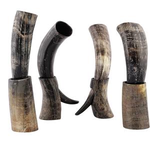 Support en corne de buffle artisanal avec bordure et pointe en laiton, qualité excellente à prix abordable - Product Image 5