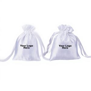 Wholesale Craftjaipur Custom Printed Logo Silk <b>Drawstring</b> Satin Rectangle Jewelry <b>Pouch</b> 3x4 Inches Lightweight Gift Wrapped - Product Image 5