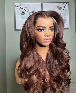 Cabello Humano con Ondas Profundas de la Mejor Calidad, Frontal de Encaje, Sin Enredos, Ideal para Peinados de Novia, Disponible para la Venta - Product Image 3
