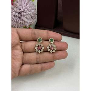 Indian Traditional Gold Plated Hasli <b>Necklace</b> <b>Set</b> with CZ <b>Earrings</b> for <b>Bridal</b> & Festival - Product Image 3
