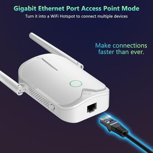 WiFi Extender Signal Booster Long <b>Range</b> Amplifier for 50 Devices 9000sq.ft Coverage Wireless Internet Networking Devices - Product Image 2