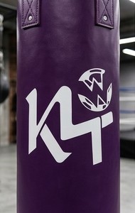 กระเป๋าฝึกซ้อมมวยหนัง PU สีม่วง K4 พร้อมทรายสำหรับผู้ใหญ่ใช้ในยิม - Product Image 2