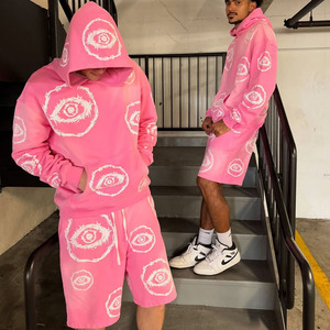 Conjunto Deportivo Personalizado para Mujer, Informal, Otoñal, Transpirable, con Capucha, de Tela Elástica, Cintura Elástica, para Entrenamiento Deportivo y Jogging - Product Image 1