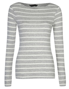 T-shirt à manches courtes rayé pour femme - Écologique - Grande taille - 100% coton - Décontracté - Été - Product Image 2