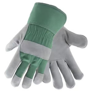 Gants industriels en cuir de vachette pleine fleur résistants à l'abrasion, conception canadienne robuste pour la manutention professionnelle - Product Image 1