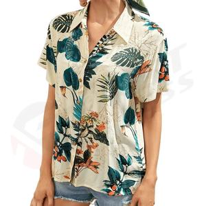 Camisa de Manga Corta para Hombre, Diseño Personalizado, Ropa de Playa de Verano, 100% Algodón Satinado, Tejido de Punto, Casual, Vacaciones, Hawaiana - Product Image 3
