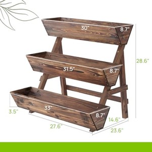 Acacia Wood Planters and Plant Stands Mid Century Modern Design Home <b>Decor</b> OEM Custom Wholesale | Aqudus Saleem India - Product Image 5