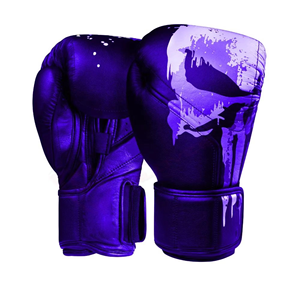 Gants de boxe blancs en cuir véritable, à lacets, avec logo personnalisé, vente en gros, prix raisonnable, unisexe, pour adultes - Product Image 5