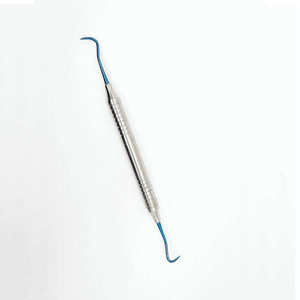 Instrument dentaire professionnel à double extrémité, en acier inoxydable recouvert de titane, pour le traitement parodontal - Product Image 2