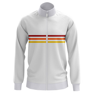 Men's <b>White</b> Sports Jacket <b>Zip</b> <b>Up</b> Stand Collar Sporty Outerwear Sublimation Print Polyester Track Top Autumn Wear Zipper Top - Product Image 5
