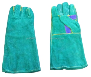 Guantes de Cuero Vacuno para Barbacoa, Forro de Algodón, Antiestáticos, Resistentes al Calor, para Trabajo Industrial y Soldadura - Product Image 4