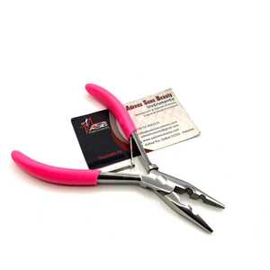 Pinzas de Alta Calidad Profesionales 100% de Acero Inoxidable con Dos Orificios para Microperlas, Logotipo Personalizado, Color Personalizado, Herramientas Comerciales para Extensiones de Cabello - Product Image 4