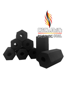 CGCo.RIKI Black Charcoal Coconut Machine-Made Hard Wood BBQ Fuel Hexagonal Shape Low Ash Content 7000-8000 Kcal/kg - Product Image 2