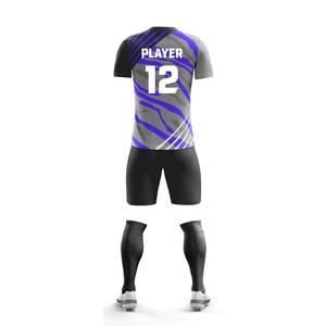 Uniforme de Fútbol de Último Diseño y Nuevo Estilo, Uniforme de Fútbol de Color Sólido de Primera Calidad para Venta en Línea - Product Image 3