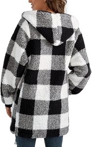 Sweat à capuche en polaire sherpa pour femme, pull chaud en peluche, sweat-shirt d'hiver doux et moelleux pour femme - Product Image 5