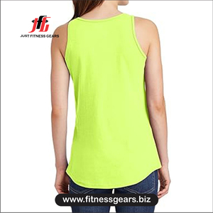 Women Green V-Neck Tank Top Casual Breathable Knitted Polyester Regular Length - Product Image 3