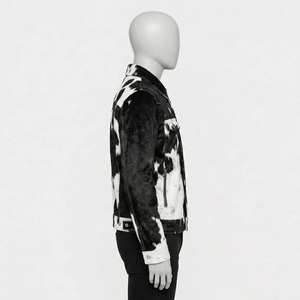 Veste en cuir véritable de vache unisexe, coupe-vent, logo personnalisé sur le devant, streetwear d'hiver, personnalisable, vente en gros - Product Image 4