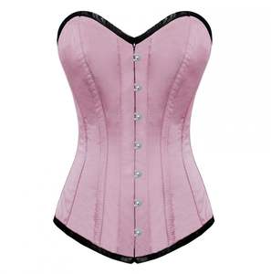 Corset vintage en satin pour femme, top sculptant, lingerie sexy, corsets gothiques, bustier à lacets amincissant la taille, burlesque, grandes tailles - Product Image 3