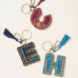 Keyholder Stylish Bohemian Beadwork Ethnic Charm Carabiner Keychain (Acryl 3D Shape) for Cars Bags Portable Decorative <b>Accessory</b> - Product Image 1
