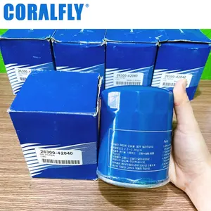 Grosir Tiongkok Filter Oli Mesin Mobil Otomatis 26300-42040 untuk Filter Oli Hyundai