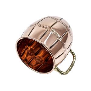 Taza Moscow Mule de Cobre de Alta Calidad con Asa de Caballito de Mar Dorada Fundida, 400ml, Doble Pared, Antiderrames, Reutilizable, Ecológica, para Cerveza y Vino - Product Image 4