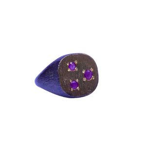 Wedding Wear 925 Sterling Silver Gold Plated Jewelry Roby Gemstone Women Wear Classic <b>Couple</b> <b>Ring</b> - Product Image 2