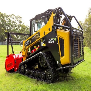 Heavy Duty Diesel Skid Steer Loader Crawler Loader Mulcher Attachment High Efficiency Motor for Professional Tree Clearing <b>Brush</b> - Product Image 3