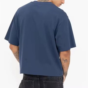 Camisetas de Manga Corta para Hombre, Tejido Transpirable Premium, Hombros Caídos, Estilo Casual, MOQ Bajo, Camisetas al por Mayor, Proveedor Directo de Fábrica - Product Image 3