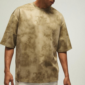 Camiseta de Hombre Personalizable, Estilo Hip Hop Urbano, Holgada, 100% Algodón, 220 Gramos, Transpirable, para Verano - Product Image 6