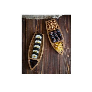 Bandeja de Madera para Cocina Rústica, Desayuno, Café, Té, Aperitivos, Servir Comida, Mesa de Comedor y Decoración - Product Image 1