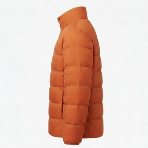 Chaqueta acolchada para hombre, más vendida, cómoda, para invierno, con relleno ligero, cierre de cremallera completa, cuello alto y bolsillos laterales. - Product Image 6
