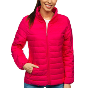 <b>Women</b> Long Woven Faux Fur Trim Puffer <b>Jacket</b> Warm Quilted Winter Coat with Zip Closure Soft Padding Stylish - Product Image 1