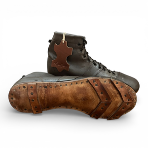 Botas de fútbol y rugby de cuero 100% vacuno vintage, ligeras, con alta transpirabilidad, estilo retro clásico - Talla UK9 - Product Image 1