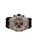 Nouvelle montre en moissanite classique de luxe personnalisée avec bracelet en caoutchouc simple pour femmes, cadran numérique, date, édition limitée