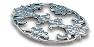 Fleur De Lis Cast Iron <b>Trivet</b> Vintage French Style Heat Resistant <b>Kitchen</b> Dining Table Decor - Product Image 4