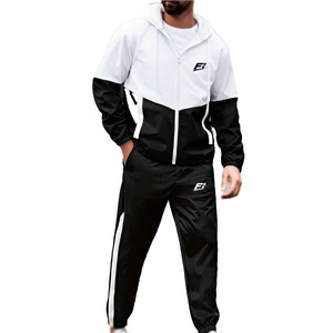 Conjuntos de Sudadera con Capucha y Cremallera de Forro Polar Sólido Personalizados para Unisex al por Mayor, Chaqueta Ligera de Corte Regular y Pantalones Jogger, Ropa Deportiva OEM USA - Product Image 1