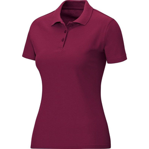 Nueva llegada de las mujeres casual de color marrón de manga corta Polo suave y cómodo 100% algodón de alta calidad Logo polos de las mujeres - Product Image 3
