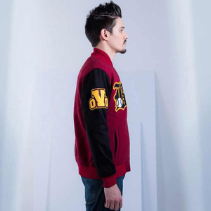Custom Varsity <b>Jacket</b> <b>Men</b> Embroidery Logo Chenille Patch Letterman <b>Baseball</b> Bomber <b>Jackets</b> Wholesale Streetwear Manufacturer - Product Image 2